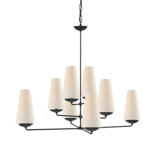 Lustra Lustre Vertical en Cuivre et Lin
