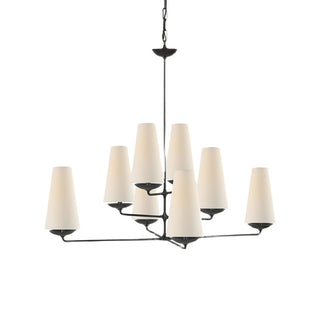 Lustra Lustre Vertical en Cuivre et Lin