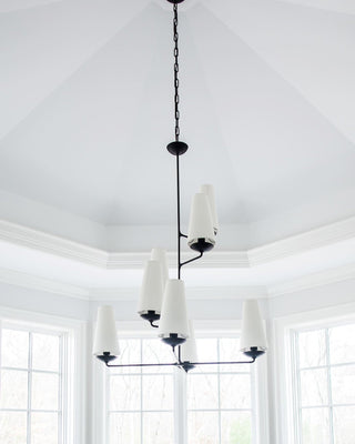 Lustra Lustre Vertical en Cuivre et Lin