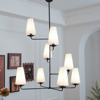 Lustra Lustre Vertical en Cuivre et Lin