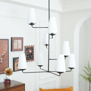 Lustra Lustre Vertical en Cuivre et Lin