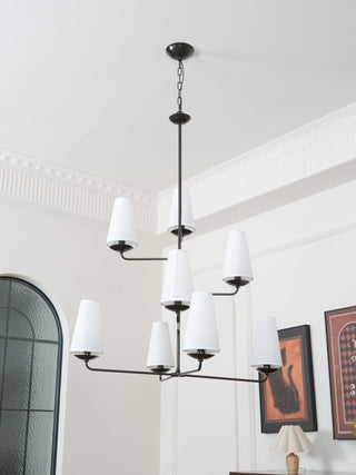 Lustra Lustre Vertical en Cuivre et Lin