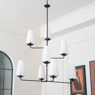 Lustra Lustre Vertical en Cuivre et Lin