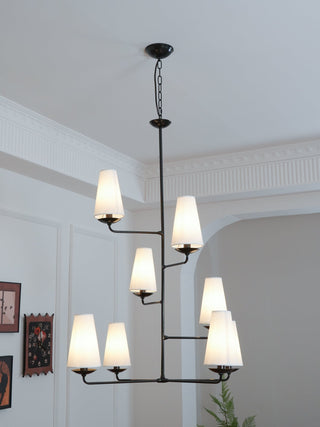 Lustra Lustre Vertical en Cuivre et Lin