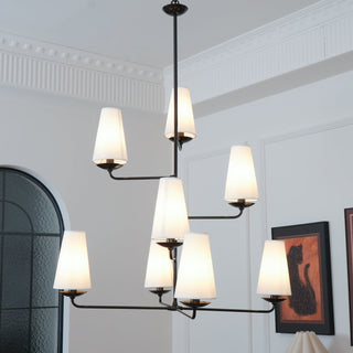 Lustra Lustre Vertical en Cuivre et Lin