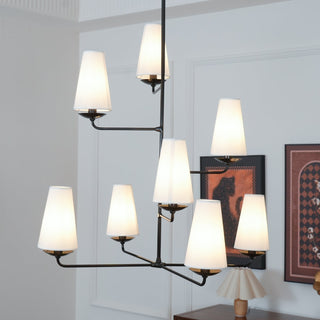 Lustra Lustre Vertical en Cuivre et Lin