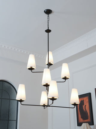 Lustra Lustre Vertical en Cuivre et Lin