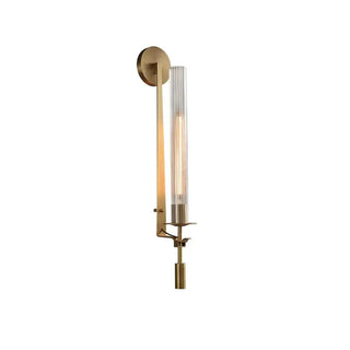 Lustra Applique Murale Laiton Minimaliste Verre Cannelé