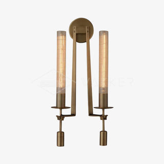 Lustra Applique Murale Laiton Minimaliste Verre Cannelé