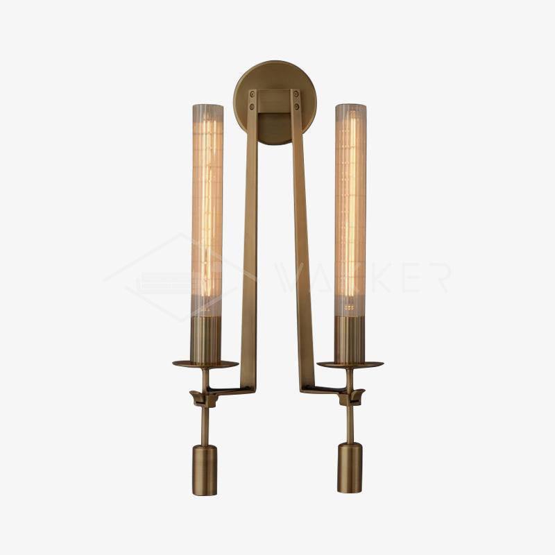 Ceshaisra Applique Murale Classique Française en Laiton Et Verre à Brancher