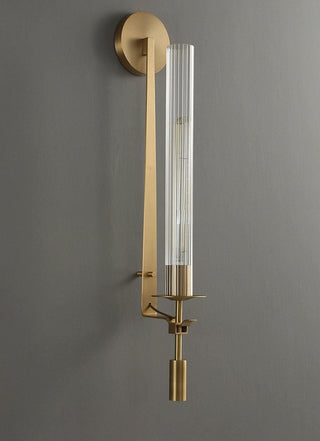 Ceshaisra Applique Murale Classique Française en Laiton Et Verre à Brancher