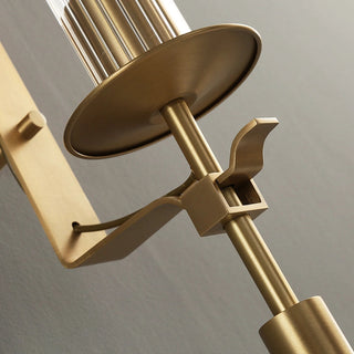 Lustra Applique Murale Laiton Minimaliste Verre Cannelé