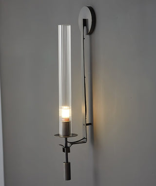 Lustra Applique Murale Laiton Minimaliste Verre Cannelé