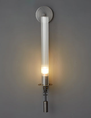 Lustra Applique Murale Laiton Minimaliste Verre Cannelé