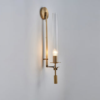 Lustra Applique Murale Laiton Minimaliste Verre Cannelé