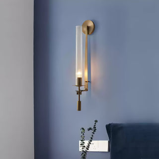 Lustra Applique Murale Laiton Minimaliste Verre Cannelé