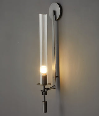 Lustra Applique Murale Laiton Minimaliste Verre Cannelé
