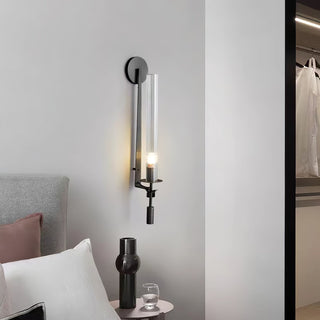 Lustra Applique Murale Laiton Minimaliste Verre Cannelé