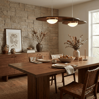 Forma Walnut Linear Pendant Lamp-Neutral Decor