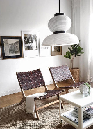 Tessire Lampe Suspendue Scandinave en Papier