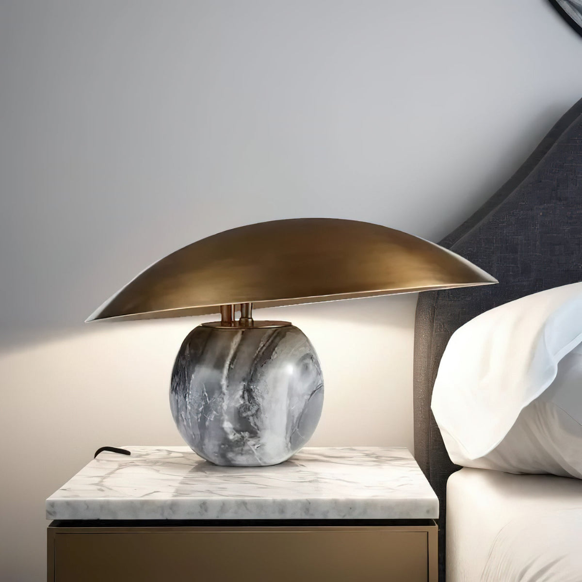 Celina Lampe de Table en Marbre d'Art