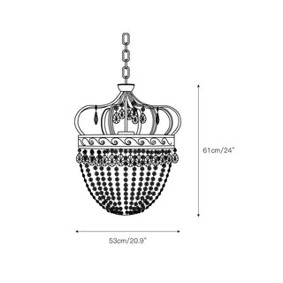 Abella Lustre Cristal Goutte de Larme