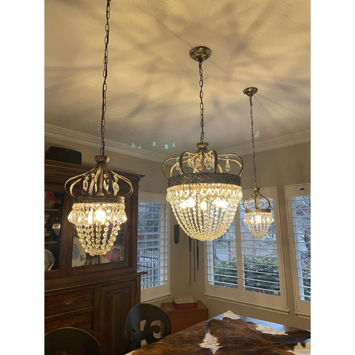 Abella Lustre Cristal Goutte de Larme