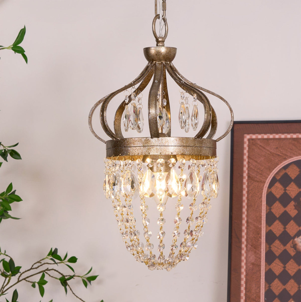 Abella Lustre Cristal Goutte de Larme