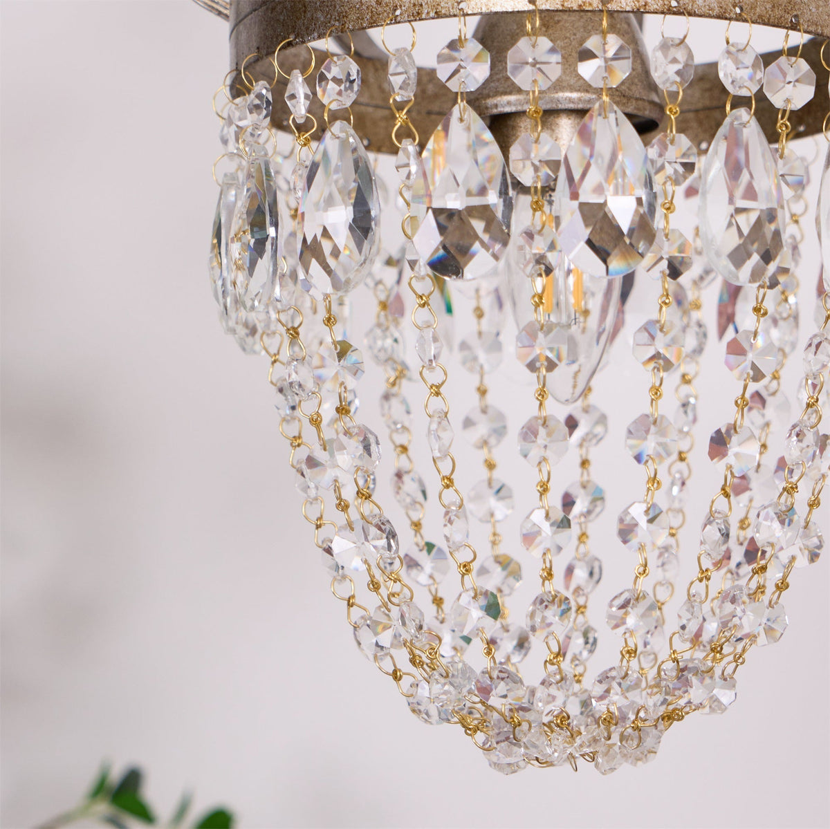 Abella Lustre Cristal Goutte de Larme