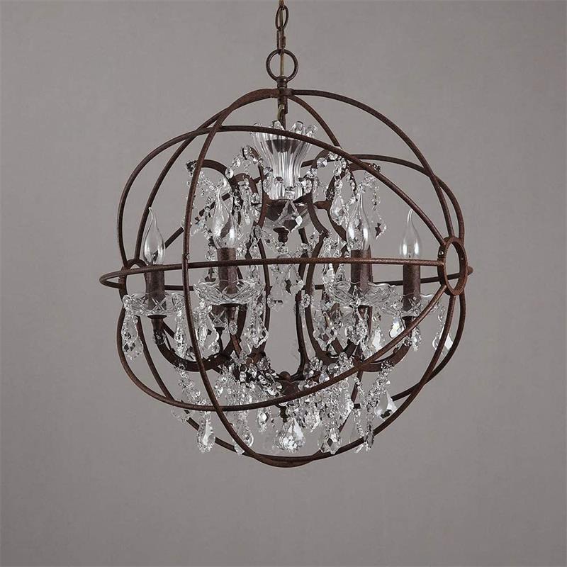 Sylirara Suspension Métal Cristal Orbe Unique Traditionnelle