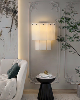 Fractured Alabaster Wall Sconce-Neutral Decor