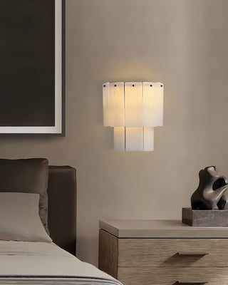 Fractured Alabaster Wall Sconce-Neutral Decor
