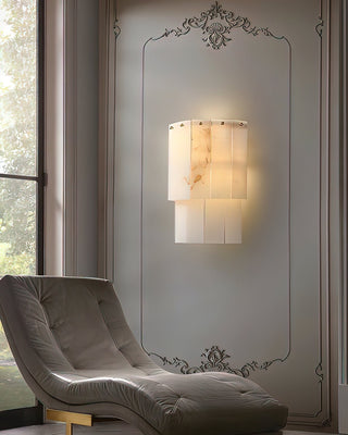 Fractured Alabaster Wall Sconce-Neutral Decor