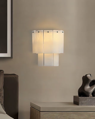 Fractured Alabaster Wall Sconce-Neutral Decor