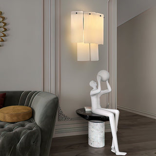 Fractured Alabaster Wall Sconce-Neutral Decor