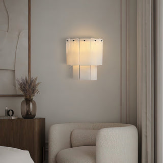 Fractured Alabaster Wall Sconce-Neutral Decor