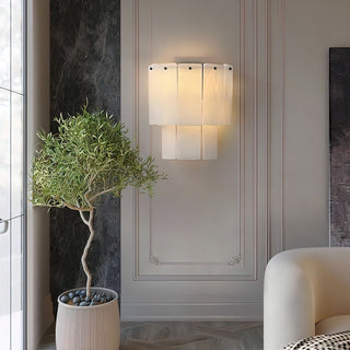 Fractured Alabaster Wall Sconce-Neutral Decor