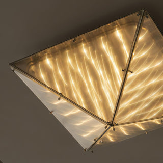 Facet Plafonnier Verre Moderne
