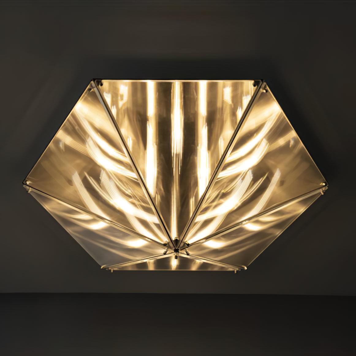 Facet Plafonnier Verre Moderne