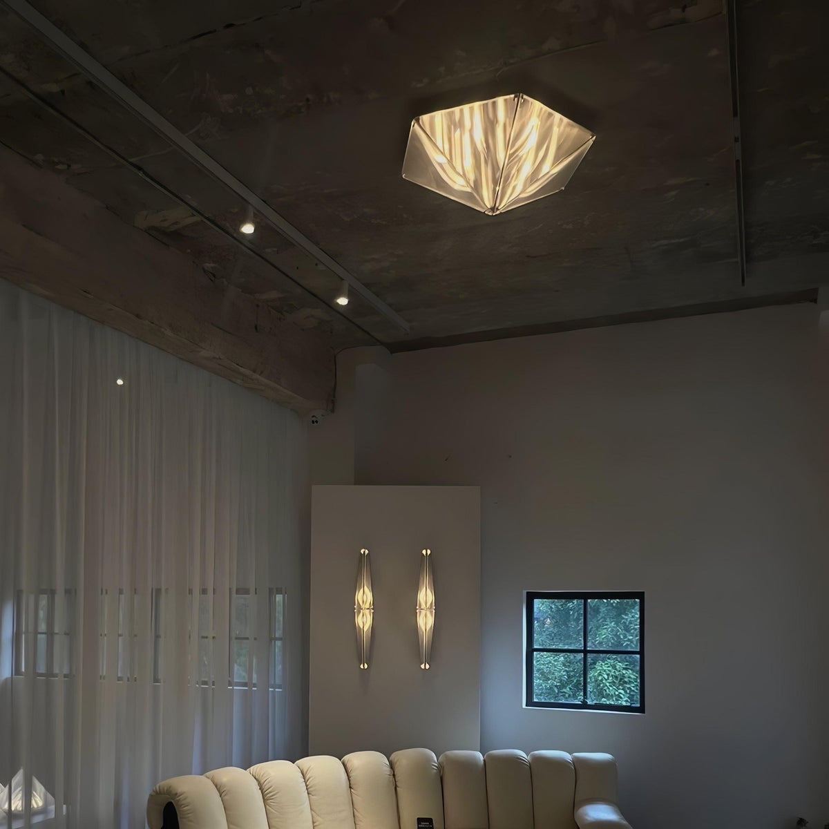 Facet Plafonnier Verre Moderne