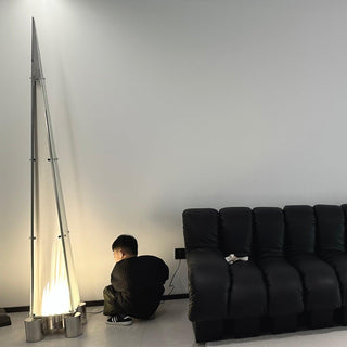 Riley Modern Glass Floor Lamp-Neutral Decor