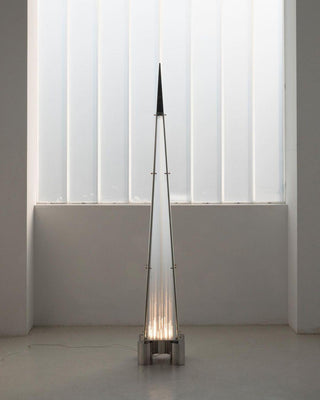 Riley Modern Glass Floor Lamp-Neutral Decor