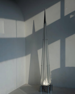 Riley Modern Glass Floor Lamp-Neutral Decor