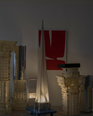 Riley Modern Glass Floor Lamp-Neutral Decor