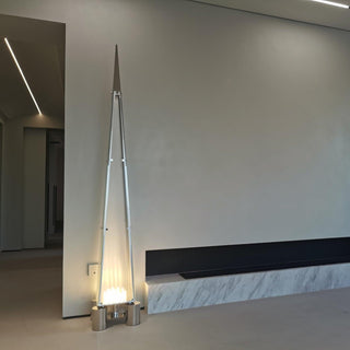 Riley Modern Glass Floor Lamp-Neutral Decor