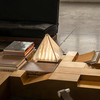 Lampe de Table Mymiryre en Verre Pyramide