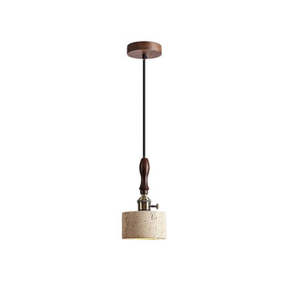 Sycaran Suspension Noyer Travertin Moderne