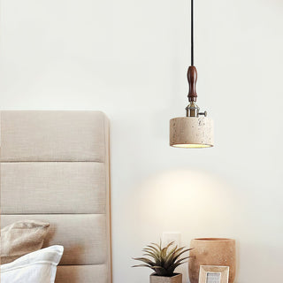 Sycaran Suspension Noyer Travertin Moderne