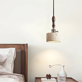 Sycaran Suspension Noyer Travertin Moderne