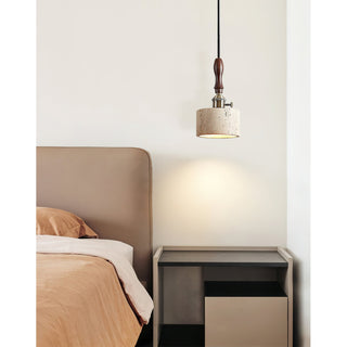 Sycaran Suspension Noyer Travertin Moderne